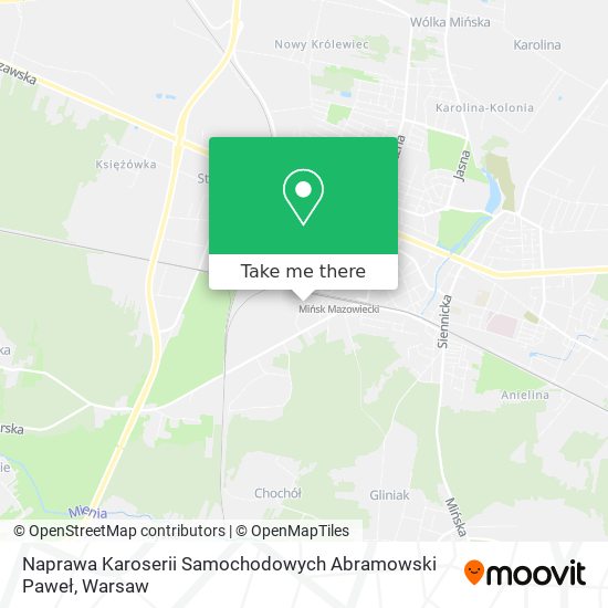 Naprawa Karoserii Samochodowych Abramowski Paweł map