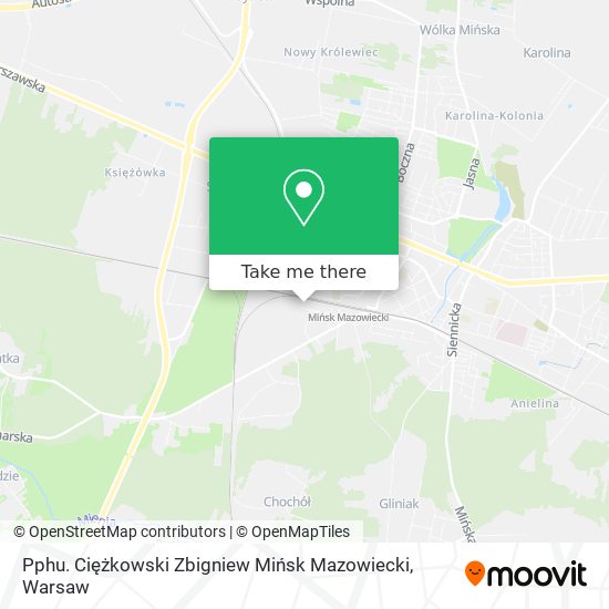 Pphu. Ciężkowski Zbigniew Mińsk Mazowiecki map