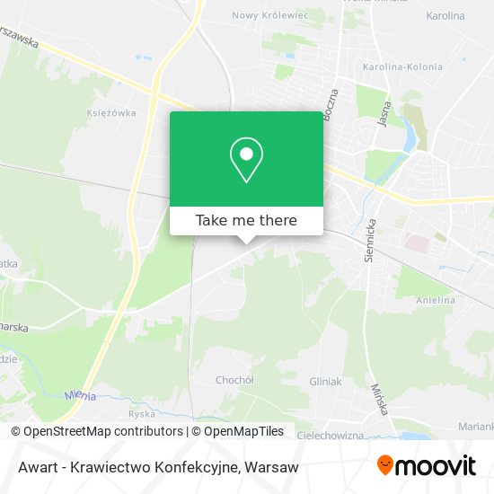 Awart - Krawiectwo Konfekcyjne map