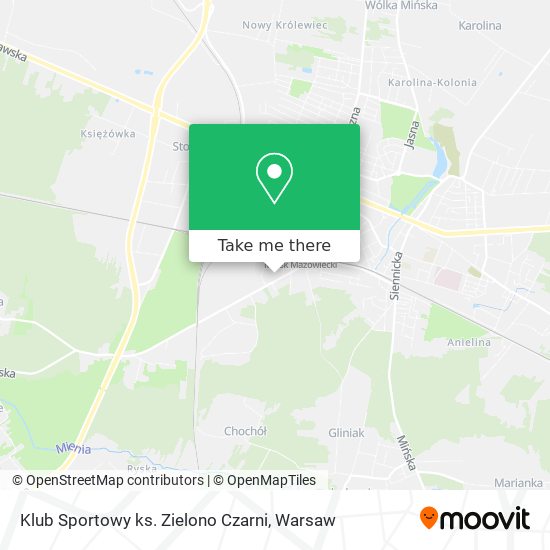 Klub Sportowy ks. Zielono Czarni map