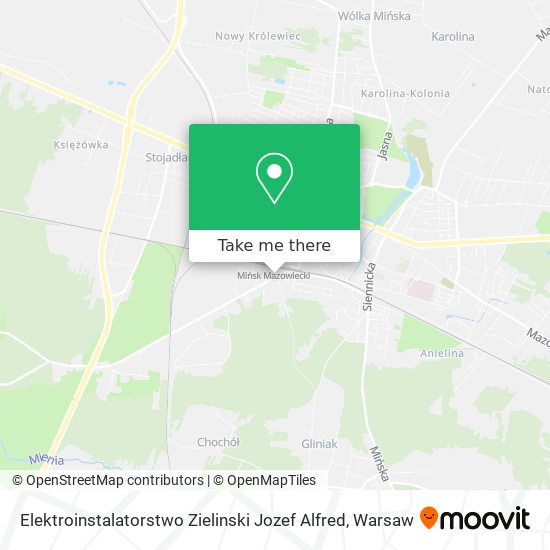 Elektroinstalatorstwo Zielinski Jozef Alfred map