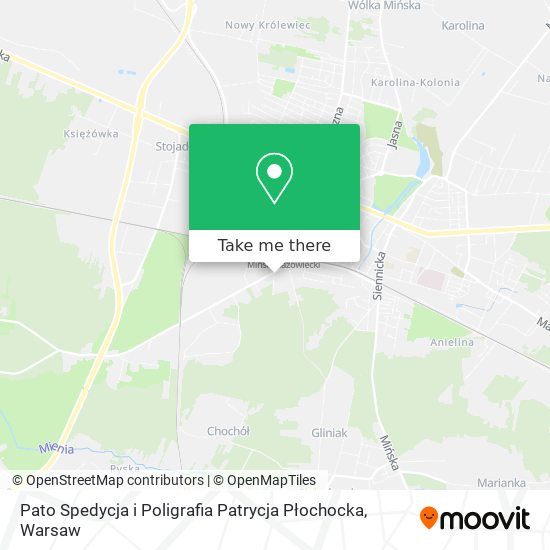 Pato Spedycja i Poligrafia Patrycja Płochocka map