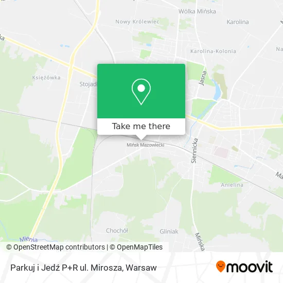 Parkuj i Jedź P+R ul. Mirosza map