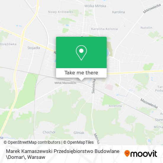 Marek Kamaszewski Przedsiębiorstwo Budowlane \Domar\ map