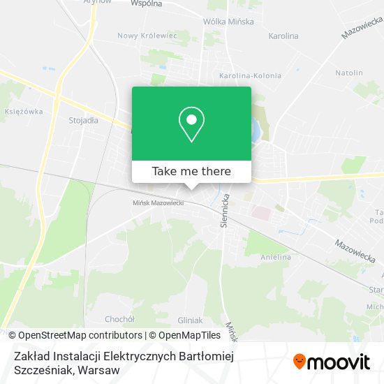 Zakład Instalacji Elektrycznych Bartłomiej Szcześniak map