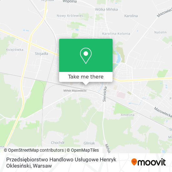 Przedsiębiorstwo Handlowo Usługowe Henryk Oklesiński map