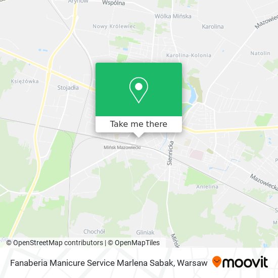 Fanaberia Manicure Service Marlena Sabak map