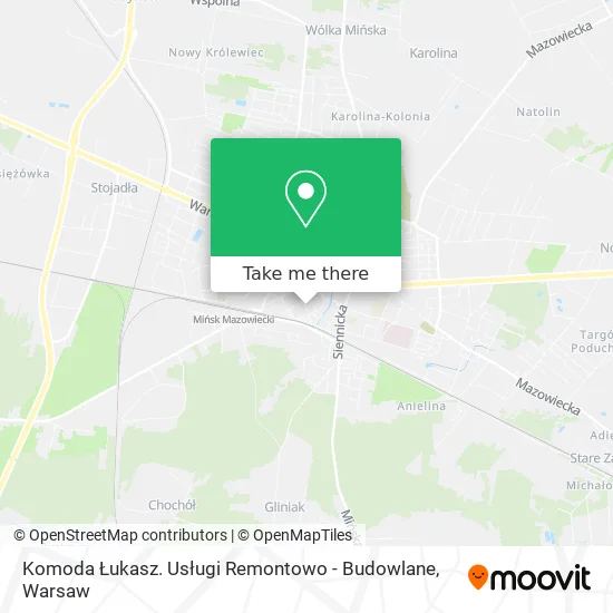 Карта Komoda Łukasz. Usługi Remontowo - Budowlane