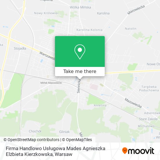 Firma Handlowo Usługowa Mades Agnieszka Elżbieta Kierzkowska map