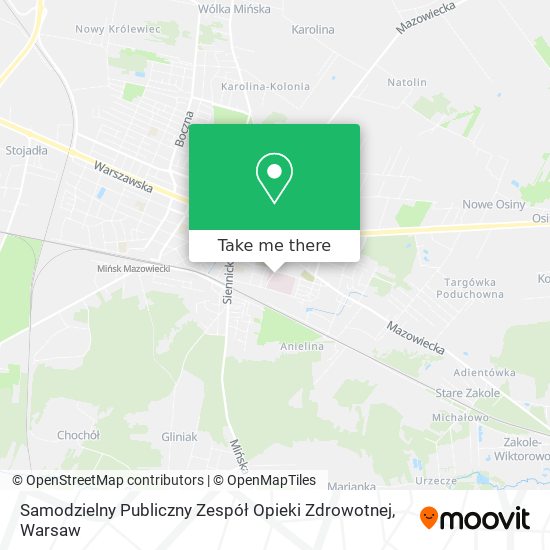 Samodzielny Publiczny Zespół Opieki Zdrowotnej map