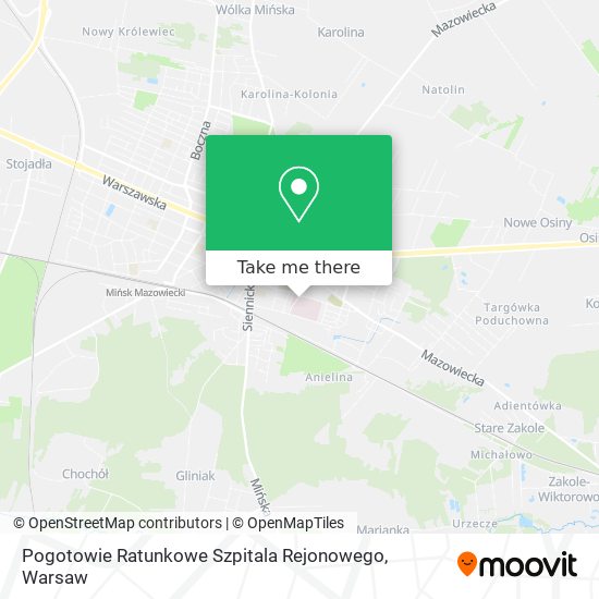 Карта Pogotowie Ratunkowe Szpitala Rejonowego