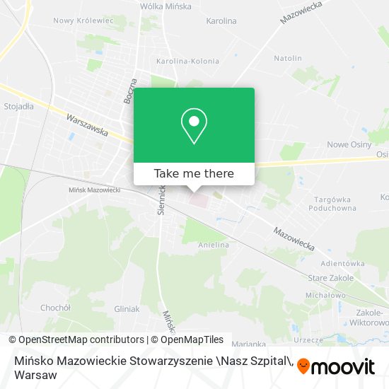 Mińsko Mazowieckie Stowarzyszenie \Nasz Szpital\ map