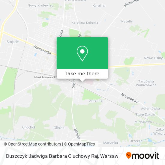 Duszczyk Jadwiga Barbara Ciuchowy Raj map