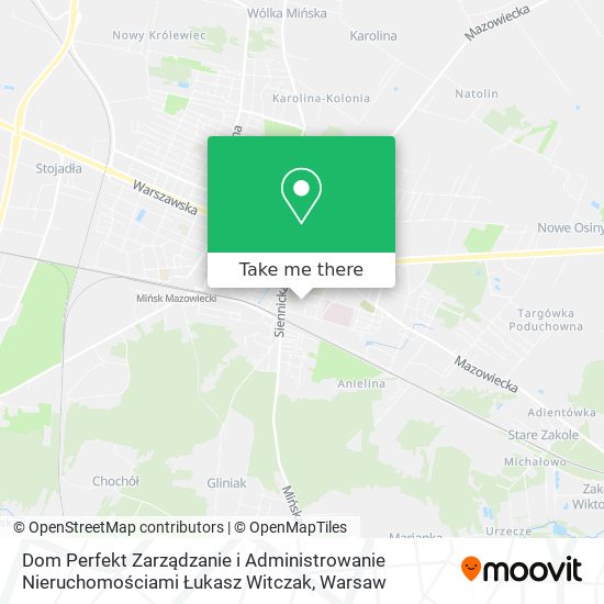 Dom Perfekt Zarządzanie i Administrowanie Nieruchomościami Łukasz Witczak map