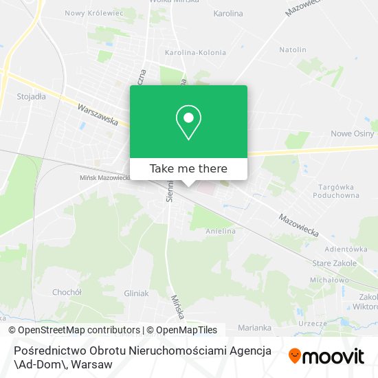 Pośrednictwo Obrotu Nieruchomościami Agencja \Ad-Dom\ map