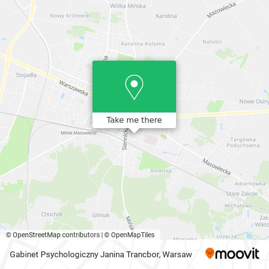 Gabinet Psychologiczny Janina Trancbor map