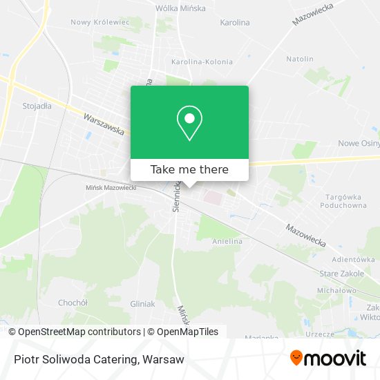 Piotr Soliwoda Catering map