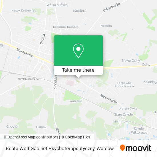 Карта Beata Wolf Gabinet Psychoterapeutyczny