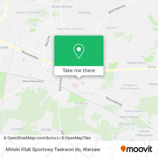 Miński Klub Sportowy Taekwon do map