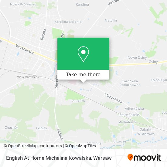 English At Home Michalina Kowalska map