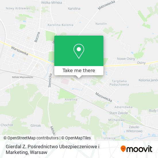 Gierdal Z. Pośrednictwo Ubezpieczeniowe i Marketing map