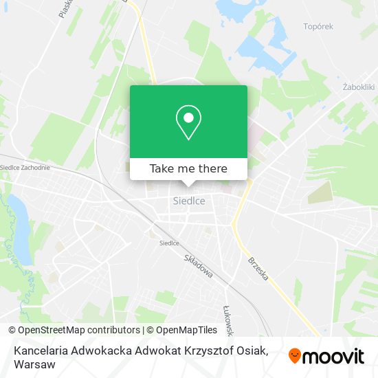 Kancelaria Adwokacka Adwokat Krzysztof Osiak map