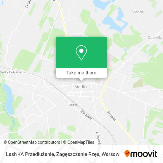Lash'KA Przedłużanie, Zagęszczanie Rzęs map