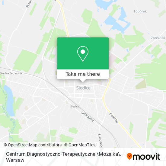 Карта Centrum Diagnostyczno-Terapeutyczne \Mozaika\