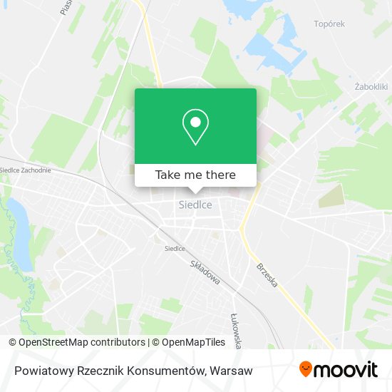 Powiatowy Rzecznik Konsumentów map