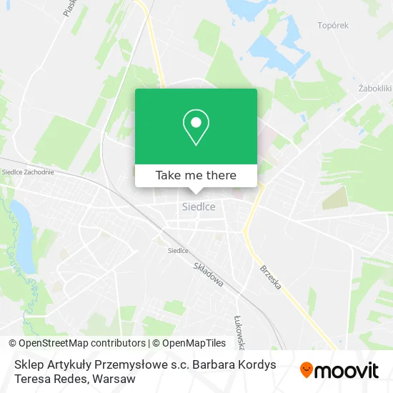 Sklep Artykuły Przemysłowe s.c. Barbara Kordys Teresa Redes map