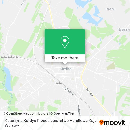 Katarzyna Kordys Przedsiebiorstwo Handlowe Kaja map