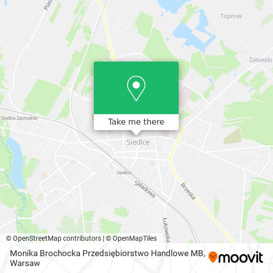 Карта Monika Brochocka Przedsiębiorstwo Handlowe MB