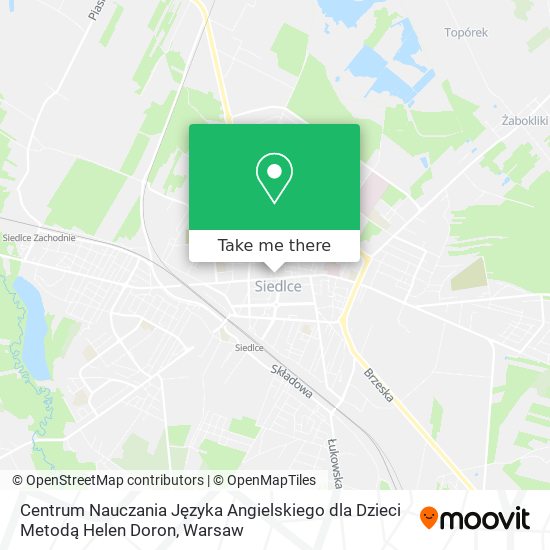 Centrum Nauczania Języka Angielskiego dla Dzieci Metodą Helen Doron map