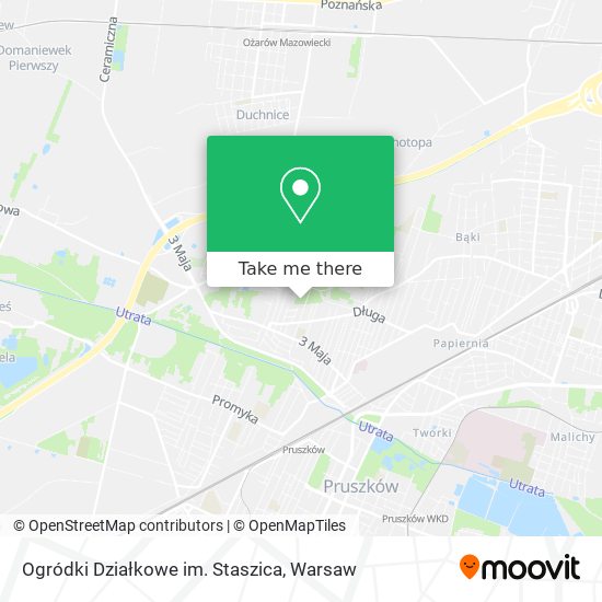 Ogródki Działkowe im. Staszica map