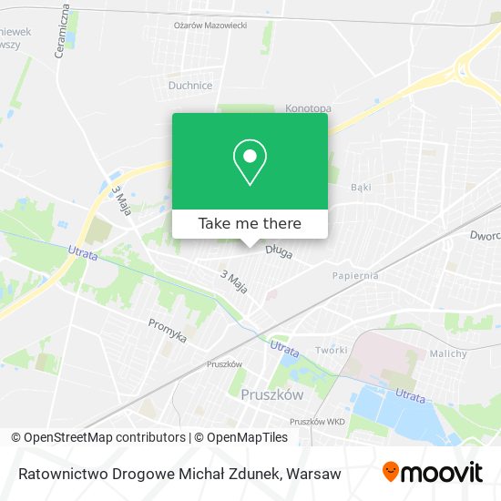 Ratownictwo Drogowe Michał Zdunek map