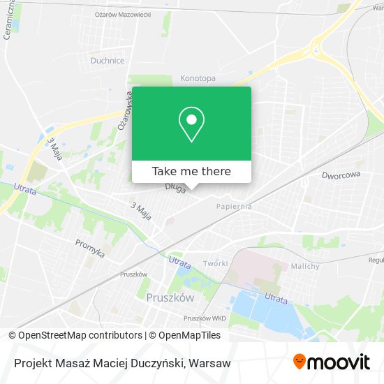 Projekt Masaż Maciej Duczyński map