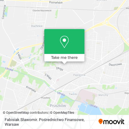 Fabisiak Sławomir. Pośrednictwo Finansowe map