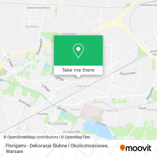 Florigami - Dekoracje Ślubne i Okolicznościowe map