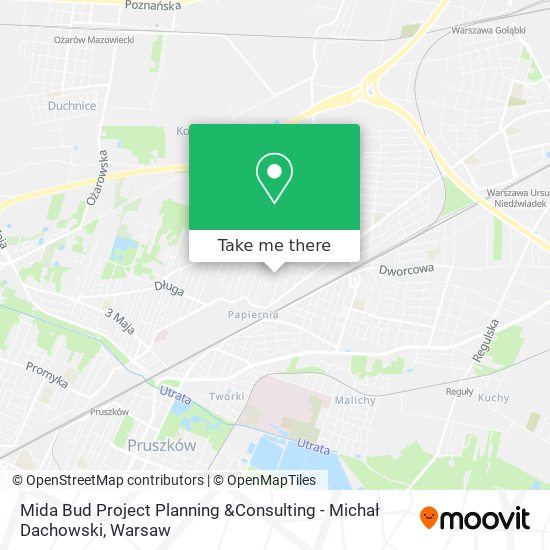 Mida Bud Project Planning &Consulting - Michał Dachowski map