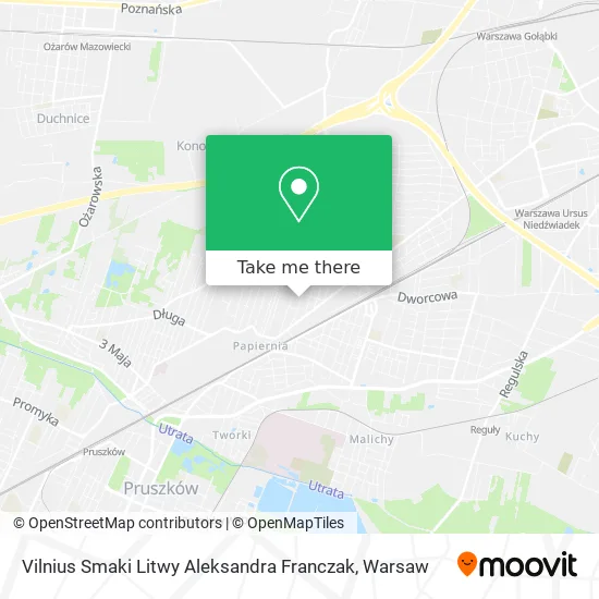 Карта Vilnius Smaki Litwy Aleksandra Franczak