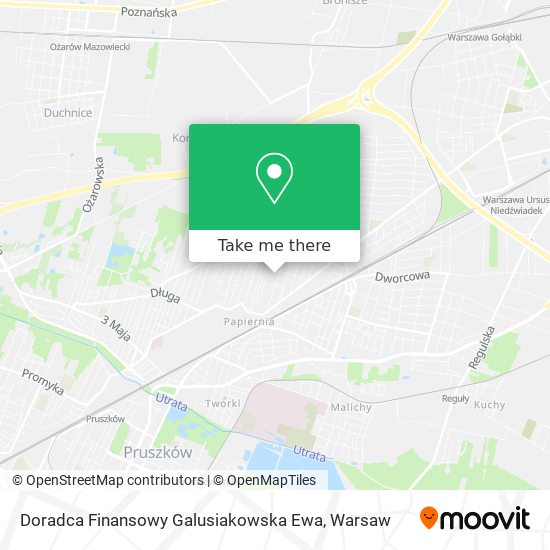 Doradca Finansowy Galusiakowska Ewa map