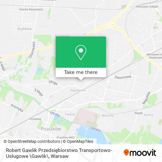 Robert Gawlik Przedsiębiorstwo Transportowo-Usługowe \Gawlik\ map