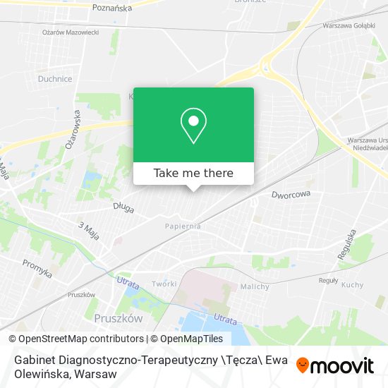 Карта Gabinet Diagnostyczno-Terapeutyczny \Tęcza\ Ewa Olewińska