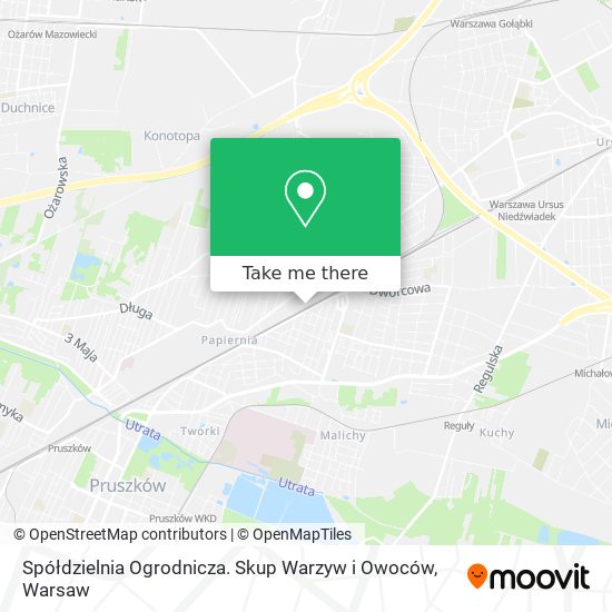 Spółdzielnia Ogrodnicza. Skup Warzyw i Owoców map