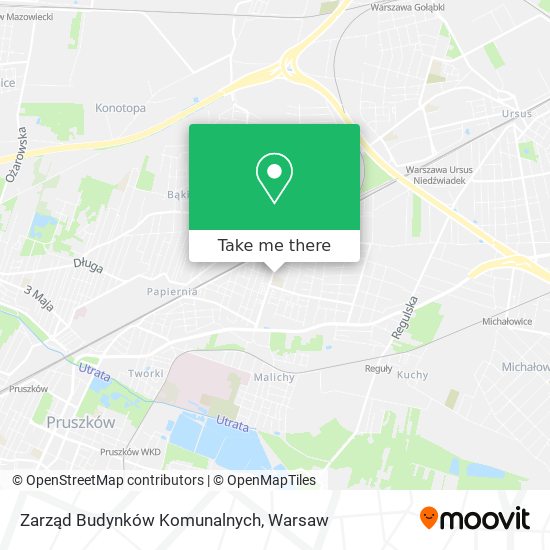 Карта Zarząd Budynków Komunalnych