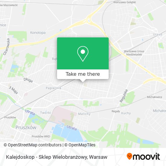 Kalejdoskop - Sklep Wielobranżowy map