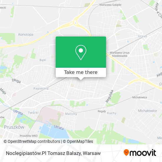 Noclegipiastów.Pl Tomasz Bałazy map