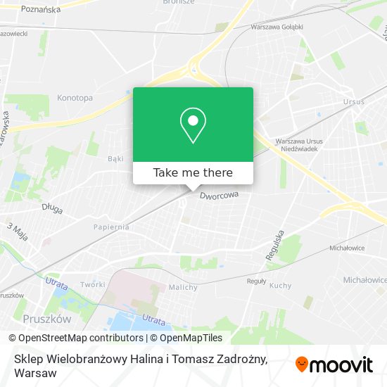 Sklep Wielobranżowy Halina i Tomasz Zadrożny map