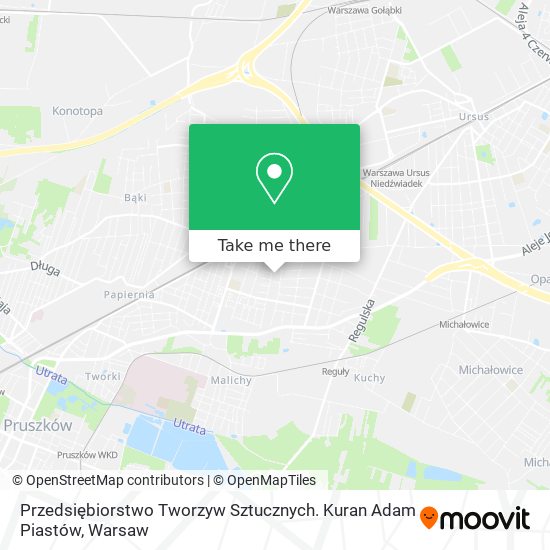 Przedsiębiorstwo Tworzyw Sztucznych. Kuran Adam Piastów map