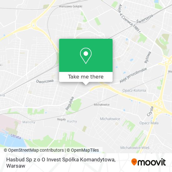 Hasbud Sp z o O Invest Spółka Komandytowa map